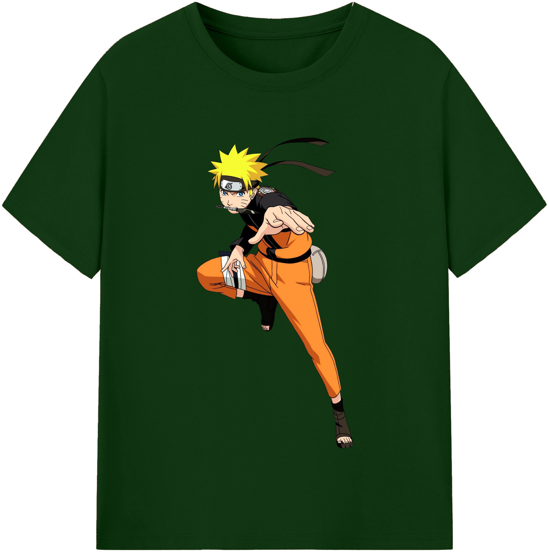 （画像用） NARUTO -ナルト- うずまき ナルト Uzumaki Naruto 綿100％半袖Tシャツ（フロントプリント）